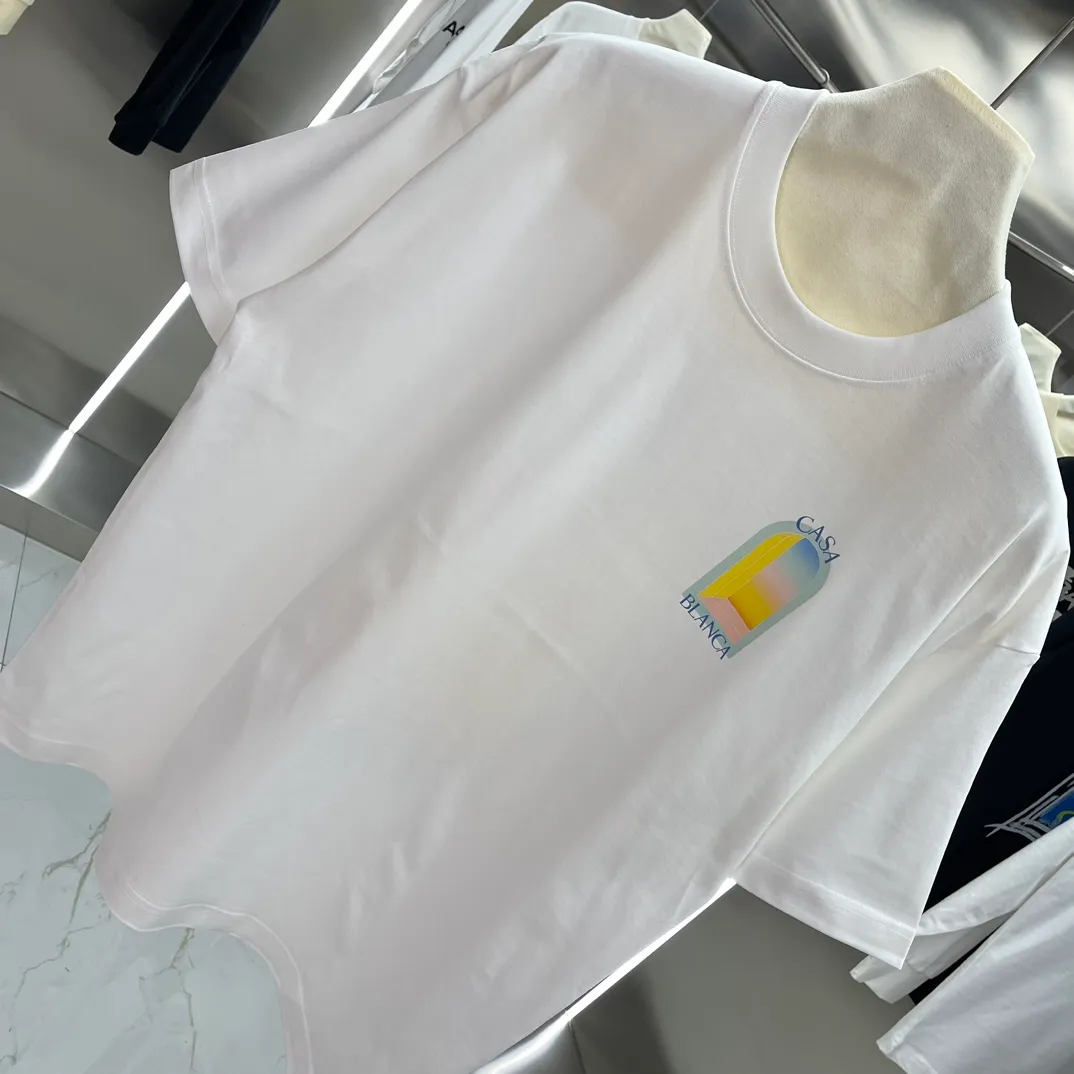 Casablanca Classic Series T ， ， 。 ， Classic ， In Stock ！ ：White Black Size：S M L XL XXL